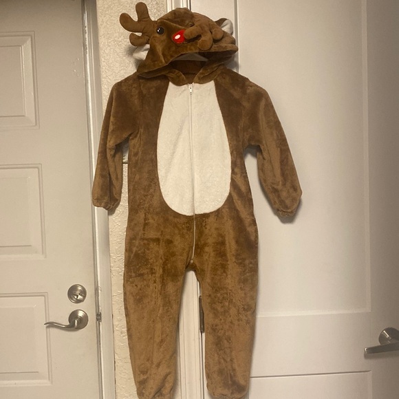 Kids Reindeer Onsie-M - Picture 1 of 8